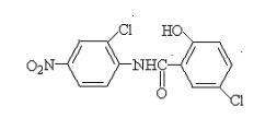 Anhydrous niclosamide
